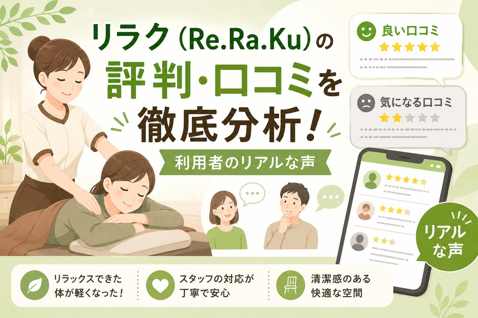 リラク（Re.Ra.Ku）の評判